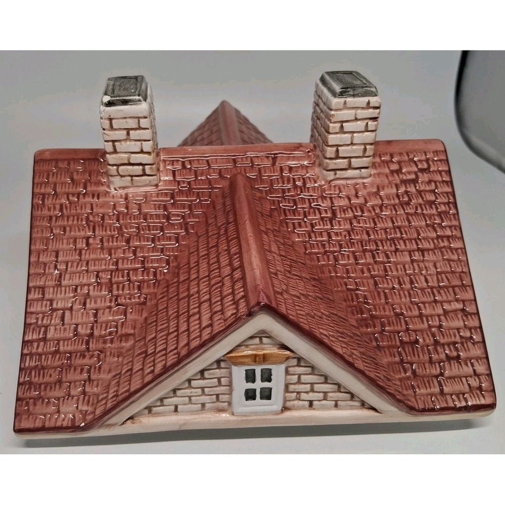 Ceramic House Canister Pink Roof Cottage Style Good Condition "Read" - Picture 9 of 16